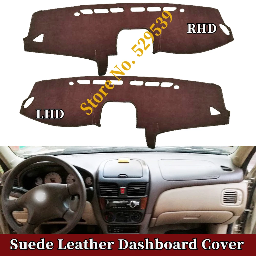 Suede Leather Dashmat Dashboard Cover Pad Dash Mat Auto Accessories For Nissan Sunny 2004 2005