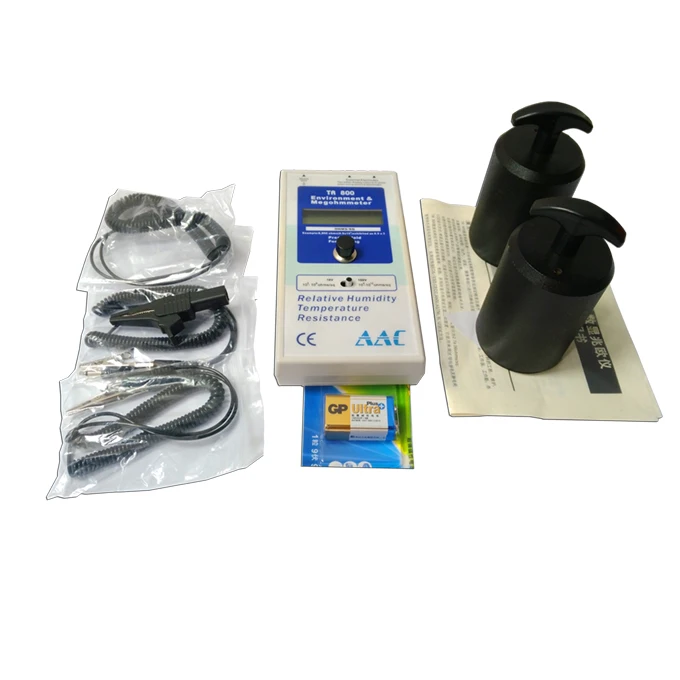 

Antistatic Surface resistance Meter Digital Megohmmeter with double hammer