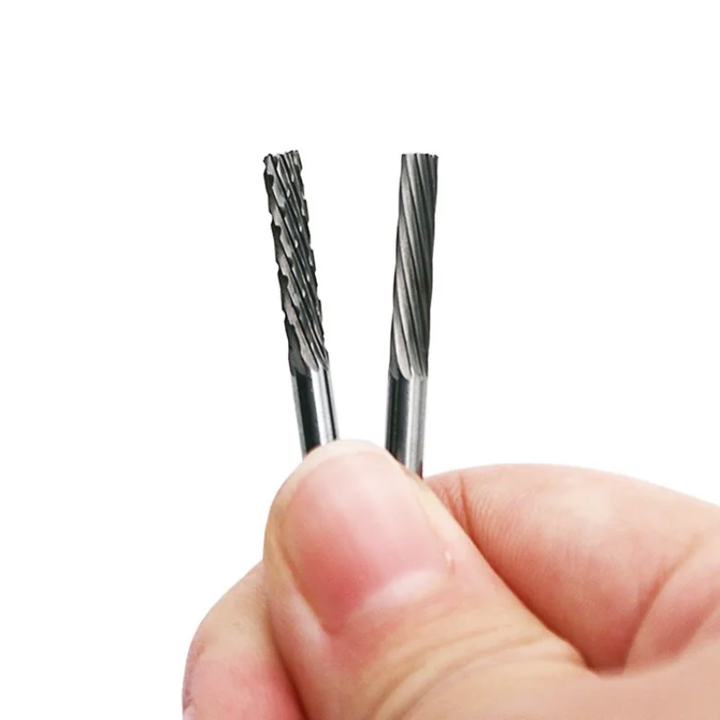 Tungsten Staal Slijpen Hoofd/Carbide Rotary File/Wolfraam Stalen Frees/Metalen Slijpen Graveren Hoofd/3mm Handvat