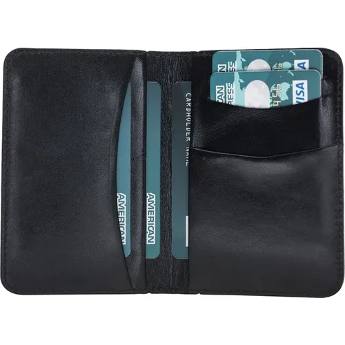 Plm Dalfsen Genuine Leather card Wallet Black