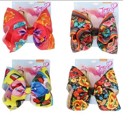 NEW Flower Bowknot Hairpin 8Inch Hair Bow Barrette For Girls Kids Grosgrain Ribbon Accessories Headwear OEM & ODM Drop Shipping