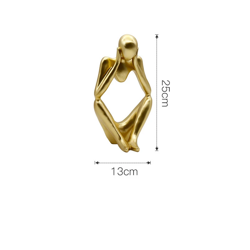 Nordic Luxe Goud Hars Sculptuur Technologie Decoratie Woonkamer Eetkamer Grid Veranda Wijn Tv Kast Decoratie Gift