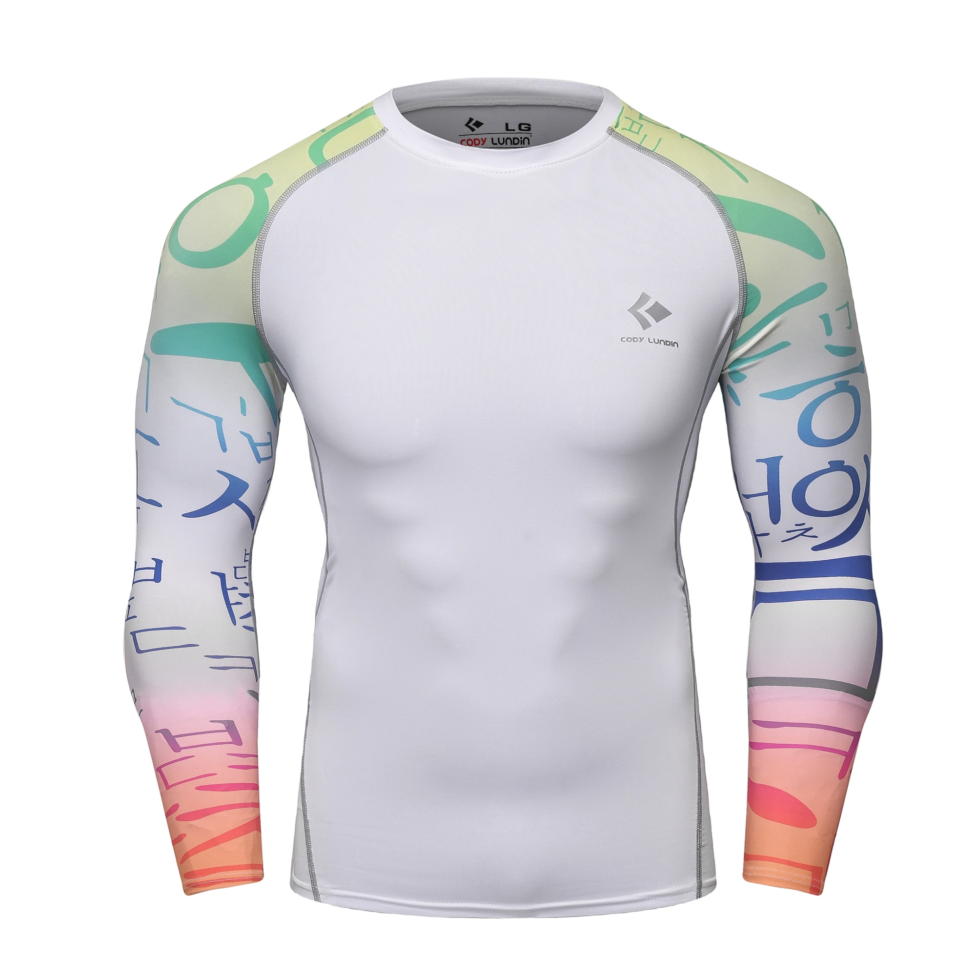 Cody Lundin Swimming UV Protection Beach Rash Guard for Men Anti-uv Swimsuit Swimwear Long Sleeve Rashguard Diving Surf T-shirts