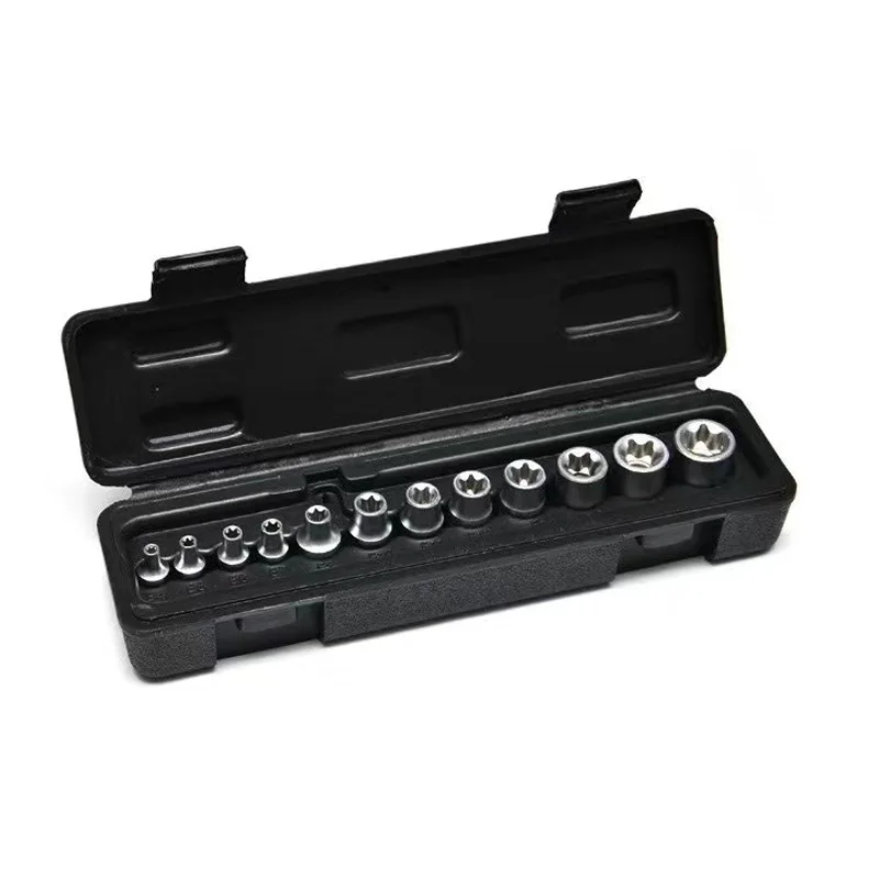 12pcs E4-E20 Torx Socket Set 1/4