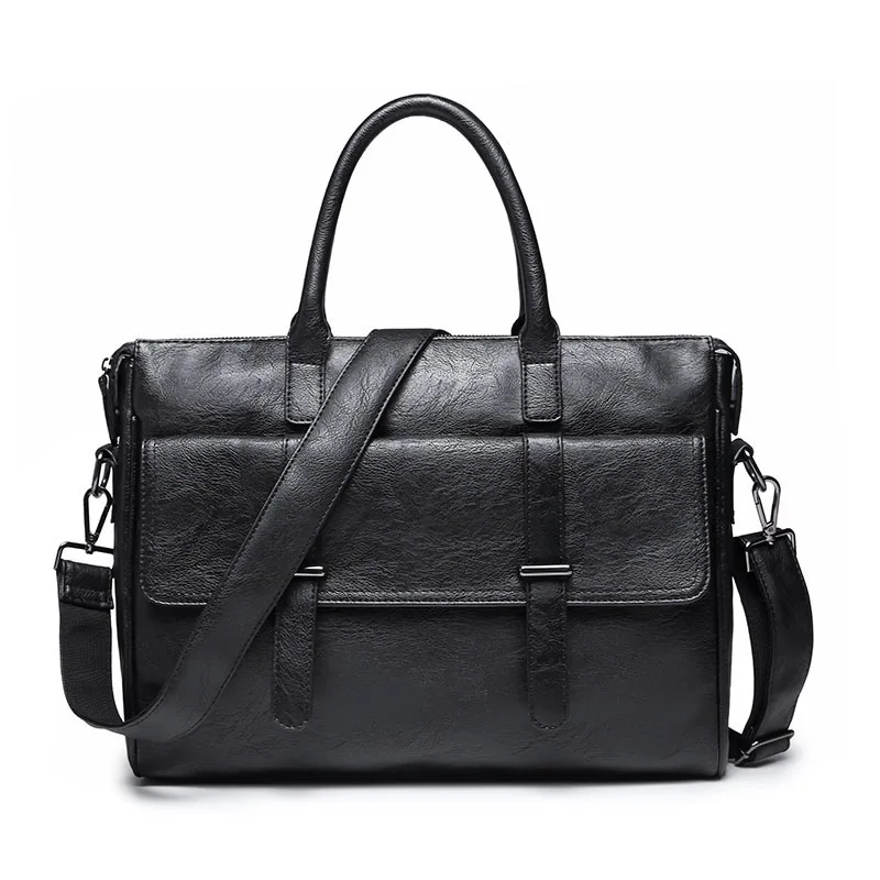 

Fashion Vegan Leather Briefcase designer Laptop Business Handbag for Men Work Bags high quality men Shoulder Bag Brand Brand