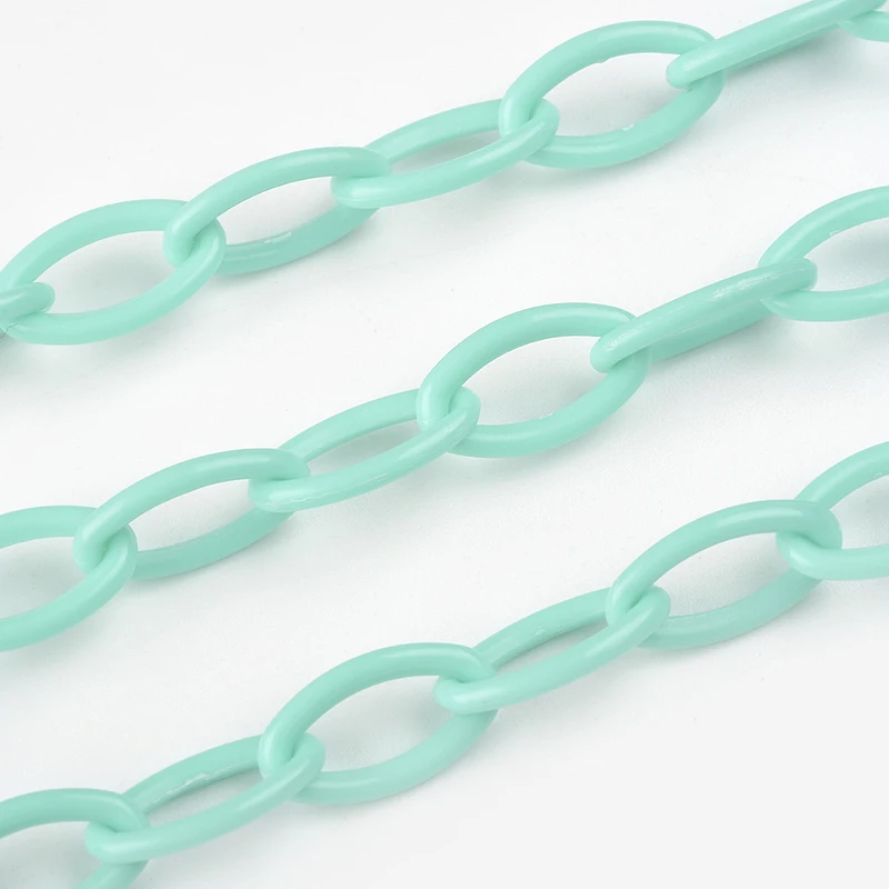 10PCS DIY Chain For Jewelry Making Accessories Hand Made Necklace Bracelet Rope Plastic Chain Isolated Colors Jewelry Findings