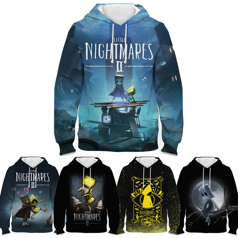 

Spring Kids Little Nightmares 2 Hoodies Boys Girls Cartoon Anime 3D Sweatshirt Children Pullovers Toddler Tops Coat Sudadera