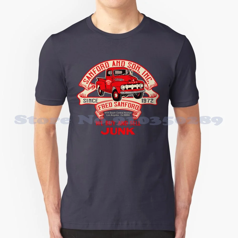 Sanford & Son Truck Ribbon Custom Funny Hot Sale Tshirt 70s Tv Comedy Show Fred Sanford Sanford And Son We Buy And Sell Junk