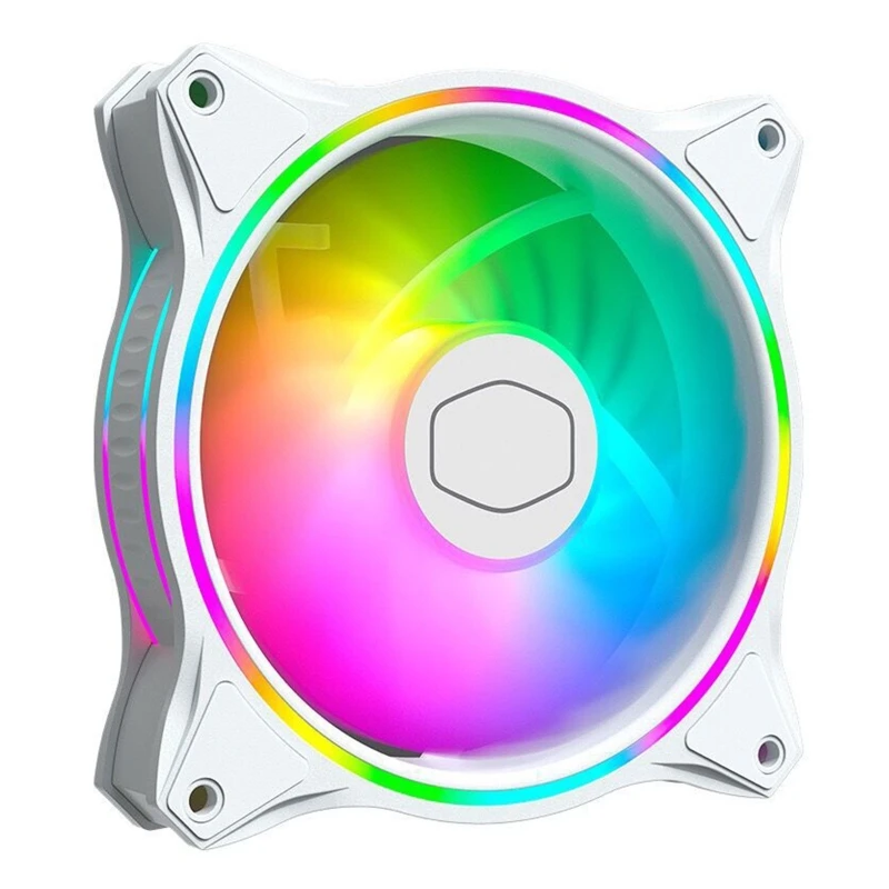 Enfriador de ventilador de PC Master MF140 HALO ARGB 14cm RGB 5V/3 pines, carcasa de ordenador, Enfriador de CPU PWM silencioso, refrigeración por agua de 140mm, reemplaza a los ventiladores