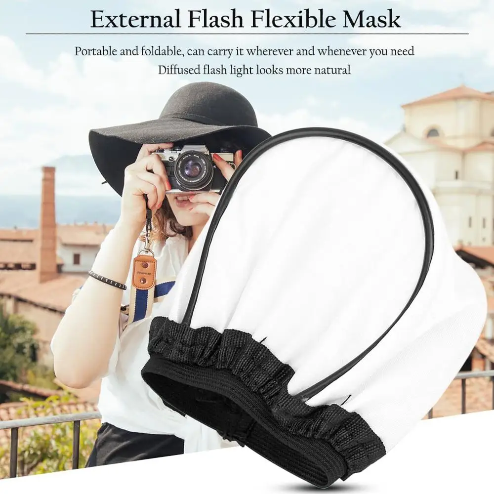 Universal Portable Soft Flash Bounce Diffuser for Canon 580EX 430EX II/550EX/540EZ Professional Camera Flash Diffuser