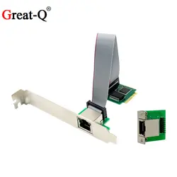 Gigabit  M2  lan card with Intel I210 chipset A+E Key port M.2 network card 1000m adapter 210 chip