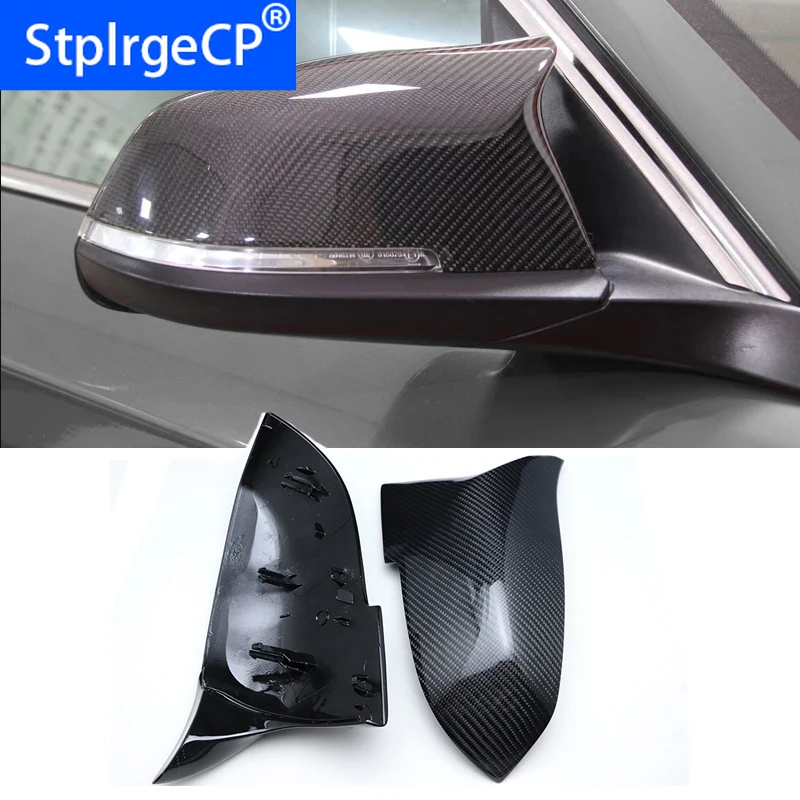 Replacement Carbon Fiber M3 M4 Look Rear View Mirror Cover Caps for BMW 3 Series F30 F31 320i 328i 330i 335i Sedan & Touring