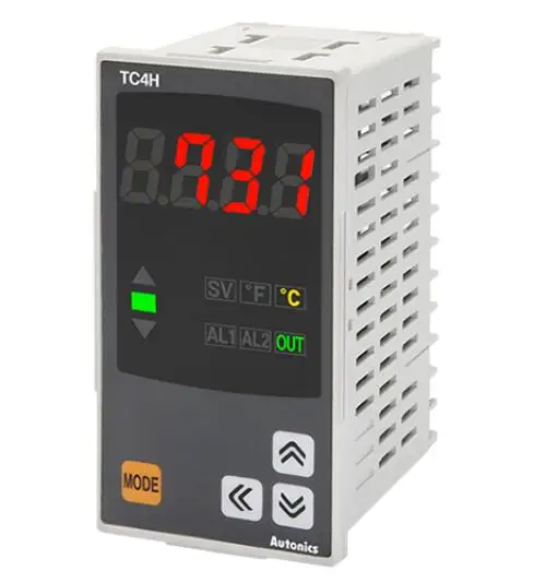 

TC4H-24R Temp Control, 1/8DIN, Single display 4 Digit, PID Control, Relay & SSR Output, 2 Alarm Output, 100-240 VAC