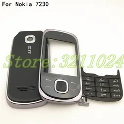 For Nokia 7230 Full Complete Mobile Phone Housing Cover Case+English Keypad