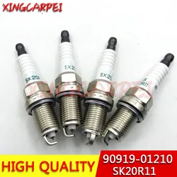 4pcs sk20r11 90919-01210 NEW iridium spark plugs For Toyota Scion Lexus 9091901210 sk20r 11 90919 01210 RC89WYPB4