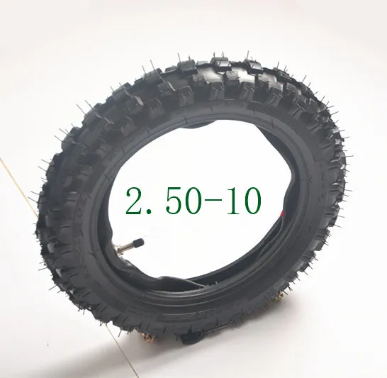 Rear TIRE 10 inch Black Wheel tire 2.50-10 Tyres and inner tubes for CRF50 dirt pit bike motocross off road motorcycle