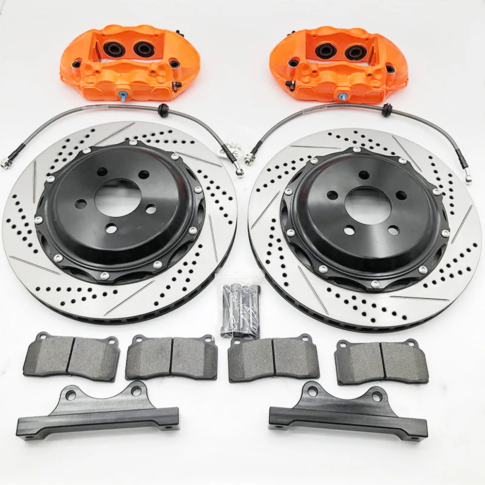 

JEKIT Automotive Brake Accepts 380X28 Brake disc with center cap Brake oil pipe with modified 4-piston calipers JKGT4 for RIM 20