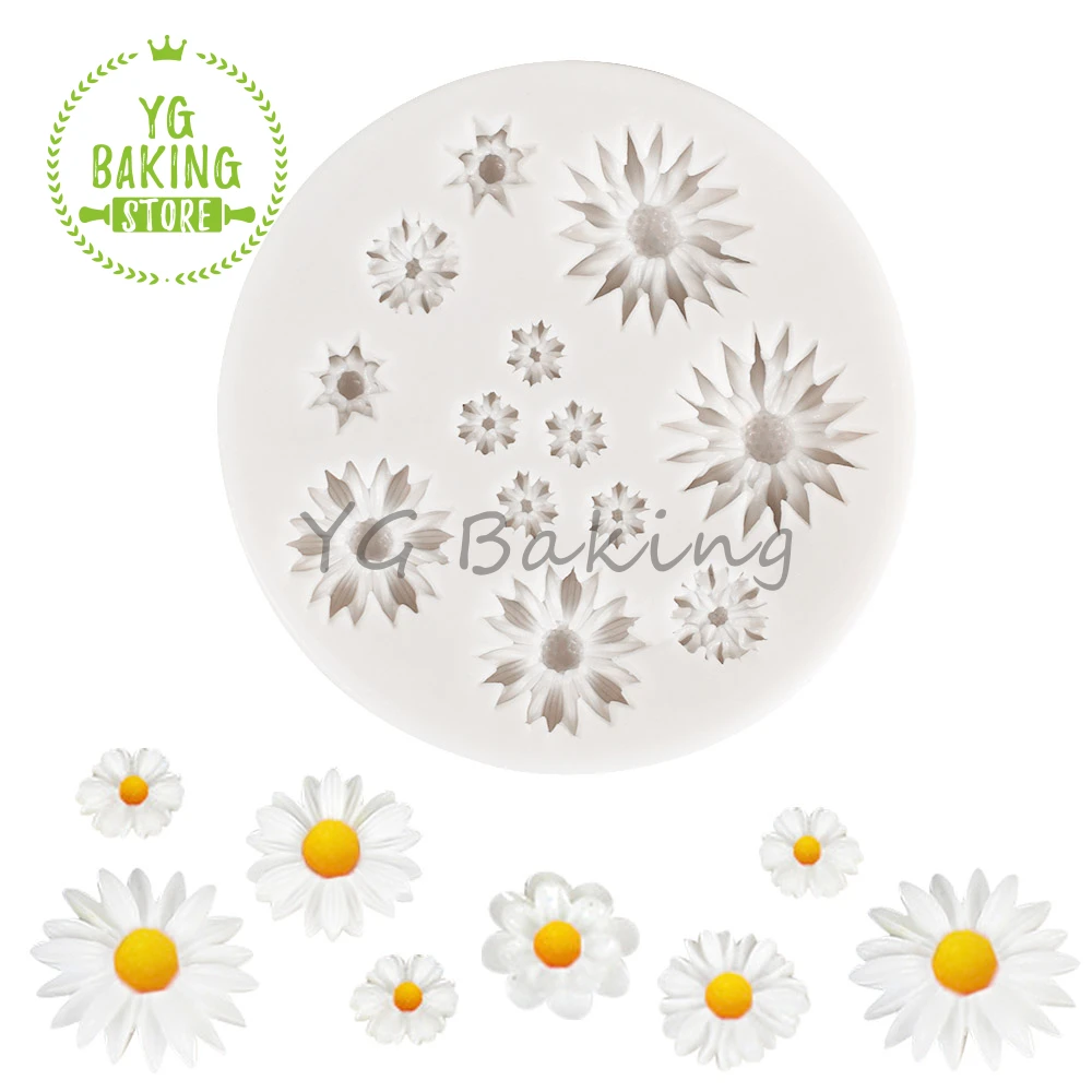 

Dorica New Arrival Flower Daisy Design Silicone Cake Mold Fondant Cake Decorating Tools Kitchen Accessories Baking Mould