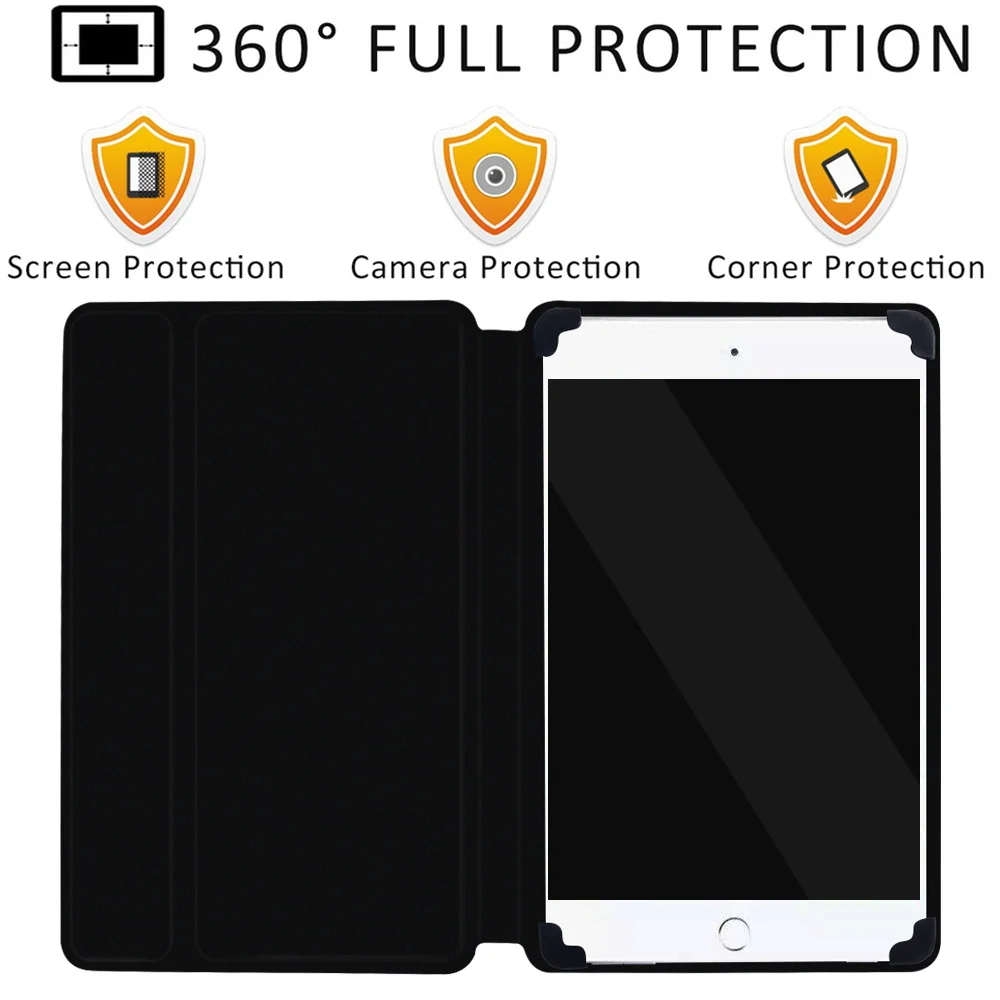 Cover for Argos Alba 7 8 10 Inch Leather Pu Adjustable Folding Tablet Stand Scratch Resistant Protective Case + Stylus image 2