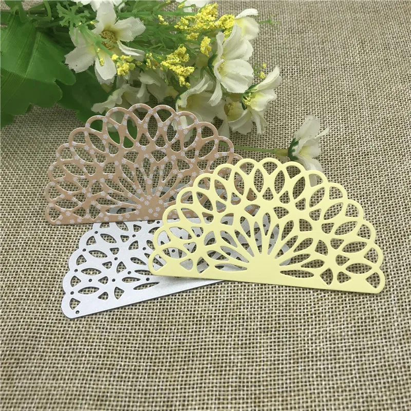 Flower Sector Fan Metal Cutting Dies Stencils For DIY Scrapbooking Decorative Embossing Handcraft Die Cutting Template