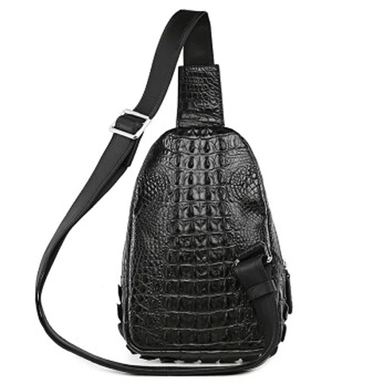 VVBrown  crocodile bag men chest package  male  leisure  Single shoulder bag  male  business  Small bag men chest bag