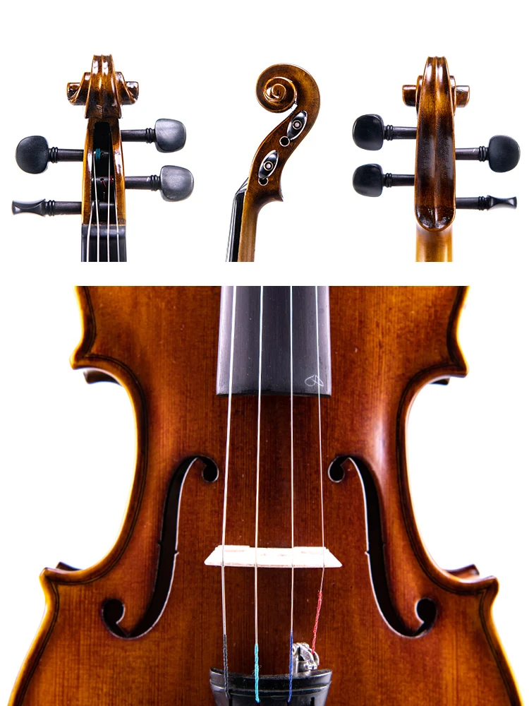 Taishi beginner Violin 4/4 Maple Violino 3/4 Antique matt High-grade Handmade acoustic violin fiddle case bow rosin