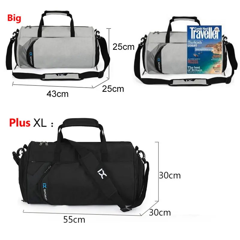 Bolsa gimnasio táctica XL resistente compartmentalizada seco húmedo - imagen 5