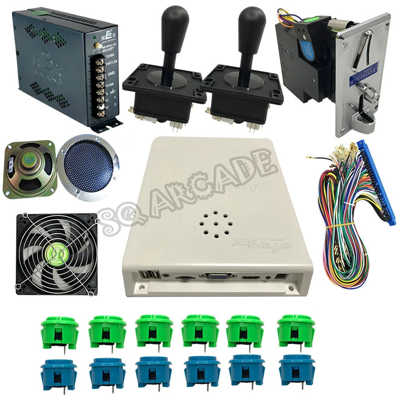 Arcade game DIY Kit 2600 in 1 jamma board VGA CGA HDMI output Joystick push button bundle for video games cabinet machine