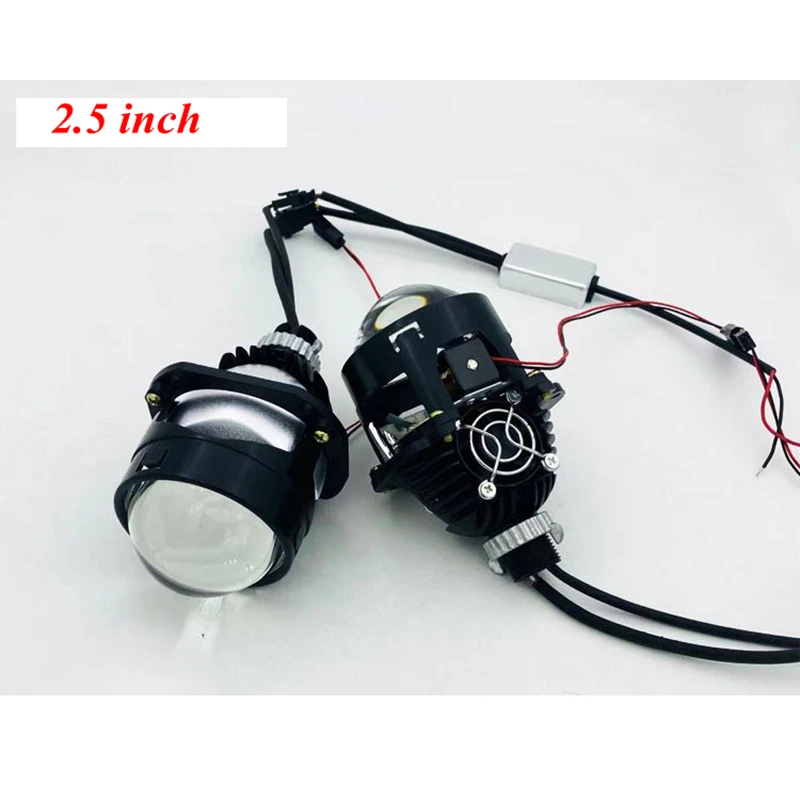 Lossless super bright condensing car LED bifocal lens motorcycle 2.5 inch Visteon far and near light integrated headlight