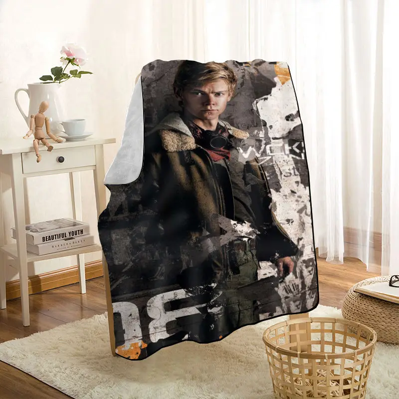 Custom Thomas Sangster Blanket Personalized Blanket On For The Sofa/Bed/Car Portable 3D Blanket For Kid Home Textile Fabric 0318