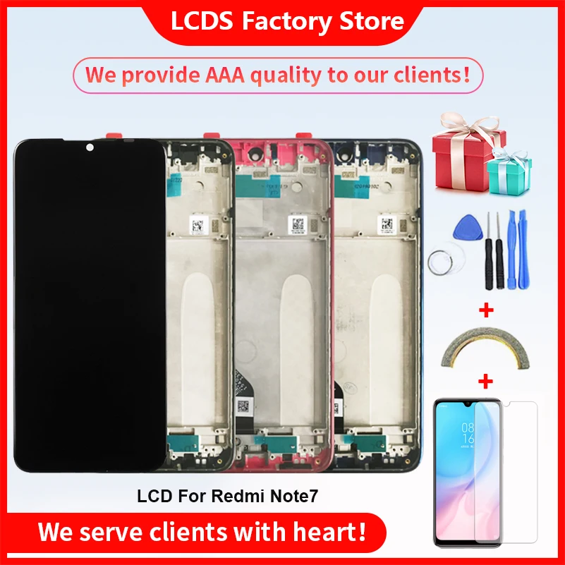 

100% Original Quality LCD With Frame For Xiaomi Redmi Note 7 LCD Display Screen For Xiaomi Redmi Note 7 LCD Screen 10-Touch