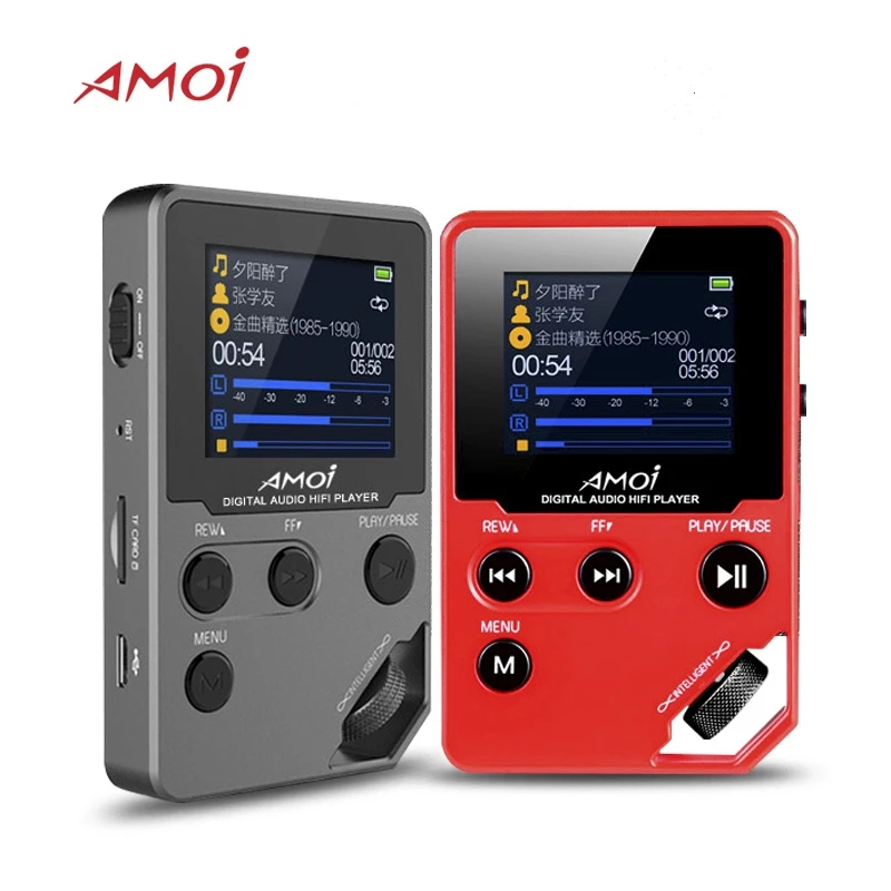 

Amoi C10 Hifi MP3 Music Player HD Lossless Mini Sports Jogging DAC Radio FM TF DSD Ebook Stereo Recorder Trackwheel Walkman