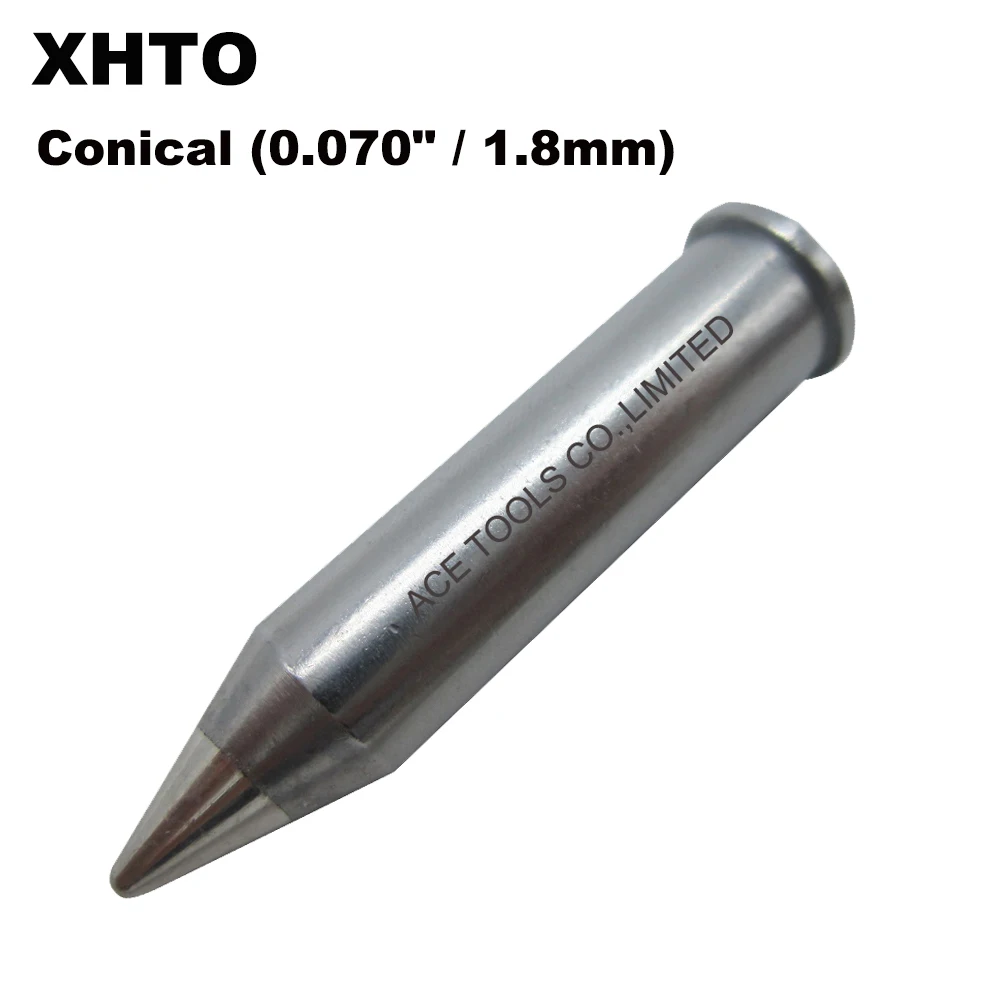 

XHTO Replacement Soldering Tip Conical 1.8mm Fit WELLER WXP200 WT1011H 200W WTCP51 WP200 TCPS Station Iron