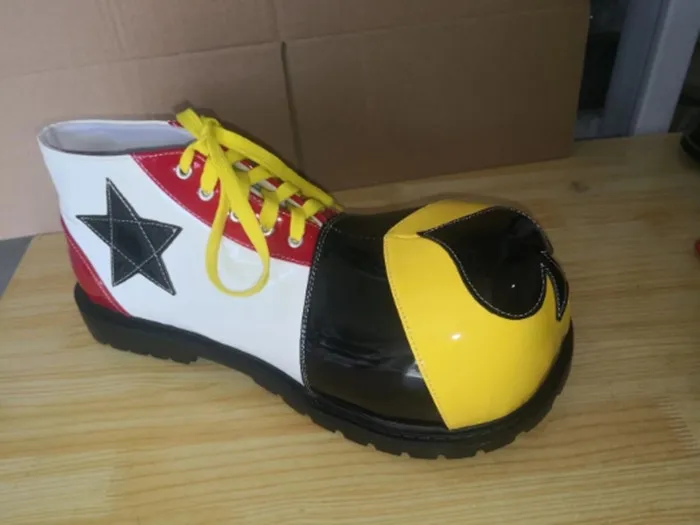 34ซม.Big ToeตลกClownรองเท้าหลายสีJokerคอสเพลย์ฮาโลวีนCarnivalเสื้อผ้าFavors Party Stage Performance