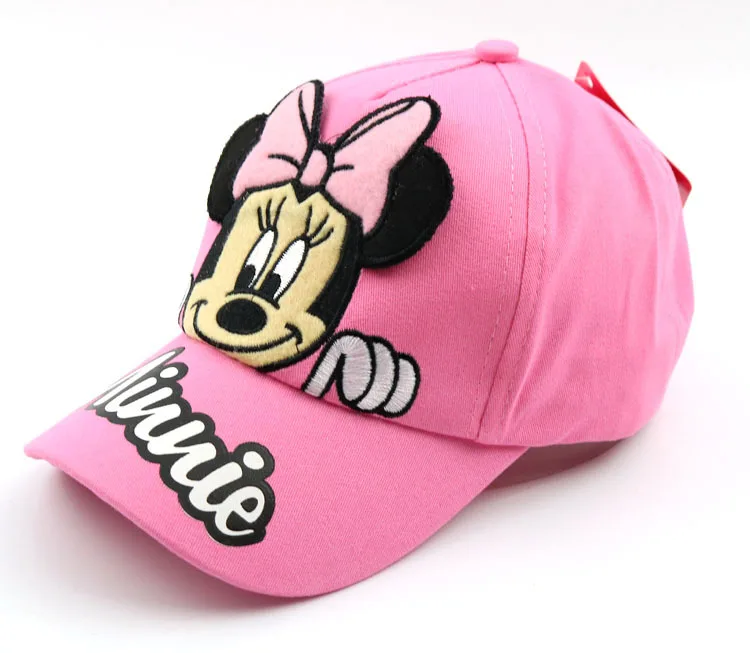 Disney tureMouse-Casquette de baseball pour enfants, chapeau de dessin animé hip hop pour hommes et femmes, casquettes Minnie pour bébés filles et