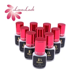 10 Bottles Original Korea IB Ibeauty Expert Glue Black Lash Lift Duration Long Time Wine Red Cap 5ml For Eyelash Extensions