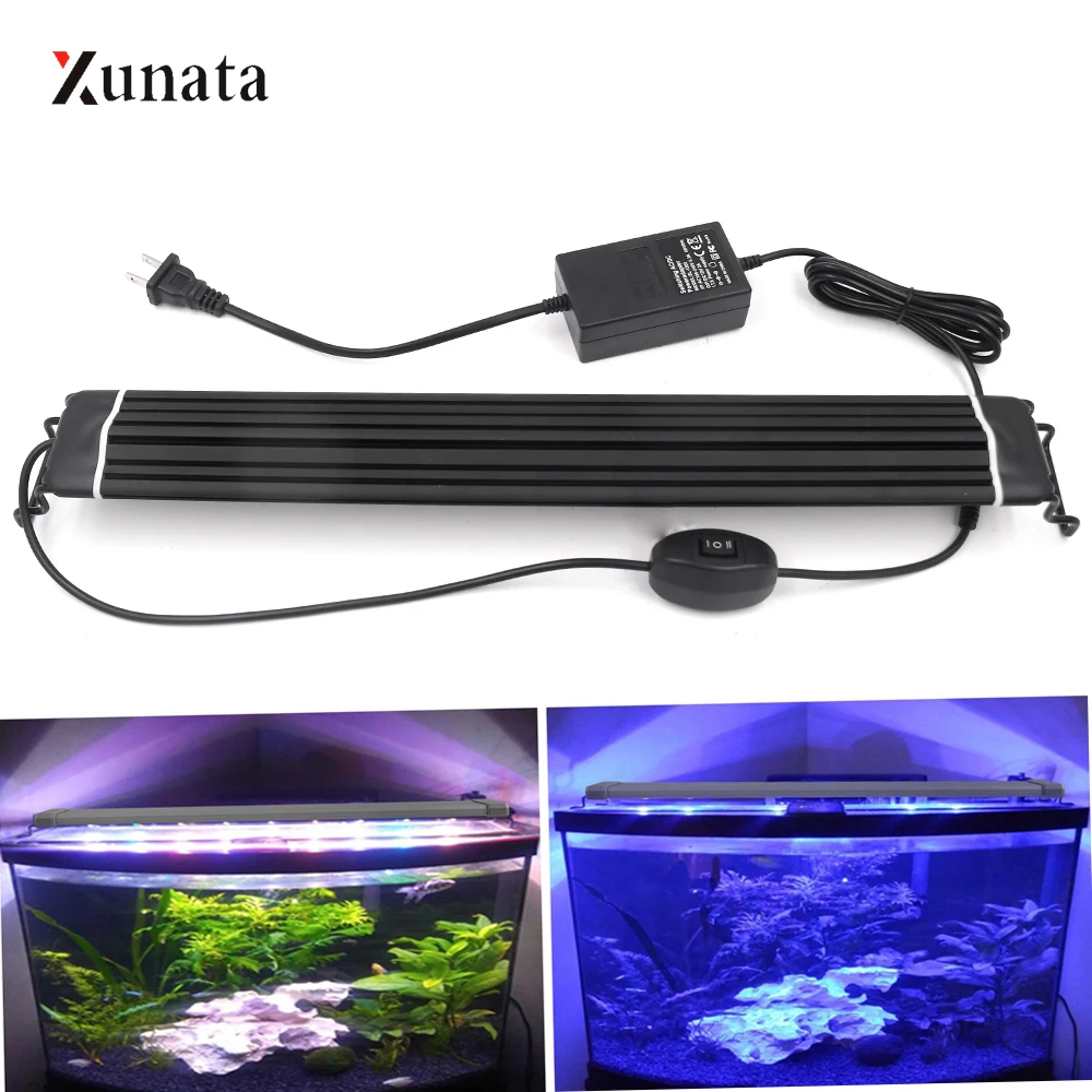 

LED Aquarium Lighting Aquatic Plant Grow Light Waterproof LED Overhead Fish Tank Aquatic Light Freshwater Lamp EU/US/AU/UK Plug