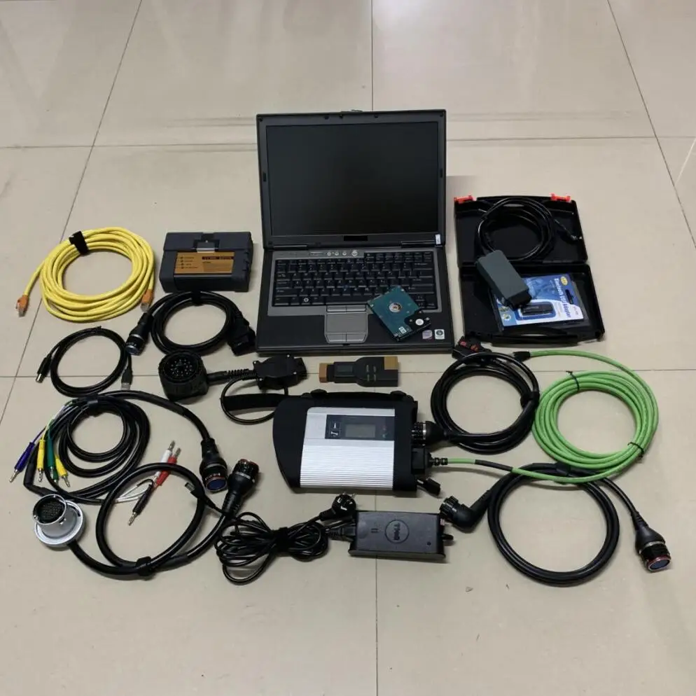 

3in1 for Icom a2 Mb Star c4 Sd Connect Compact 5054a Diagnositc Tool Software Hdd 2TB Laptop d630 Ready to Use