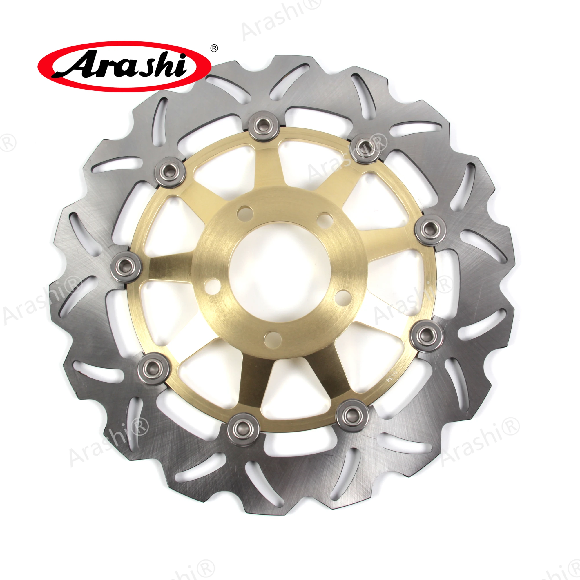 

Arashi 1PCS CNC Full Floating Front Brake Disc Rotor For HYOSUNG GT125 GT 125 2003 - 2012 2004 2005 2006 2007 2008 2009 2010