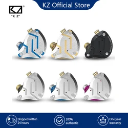 Kz-ハイブリッドHi-Fiヘッドセット,10ドライバー,ノイズ抑制,金属ヘッドホン,モデルzs10 pro