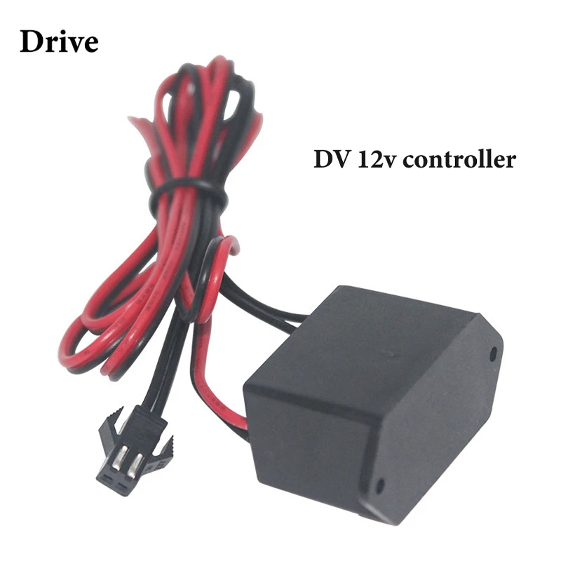 12V cigarette Driver 12V USB Driver 2 AA Battery case led Sting Splitter 1Female in 2 / 3 / 4 Inverter For up to 1-5M EL Wire