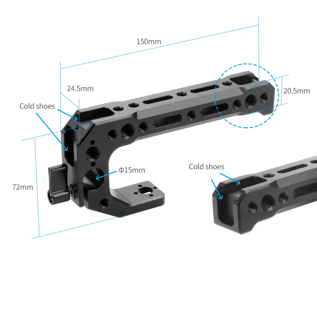 BGNing Aluminium Legierung Kamera Käfig Schutzhülle Stabilisator mit Kalten Schuh Halter für FUJI XT20/XT30 XT30II Kamera Schutzhülle – Detail 38