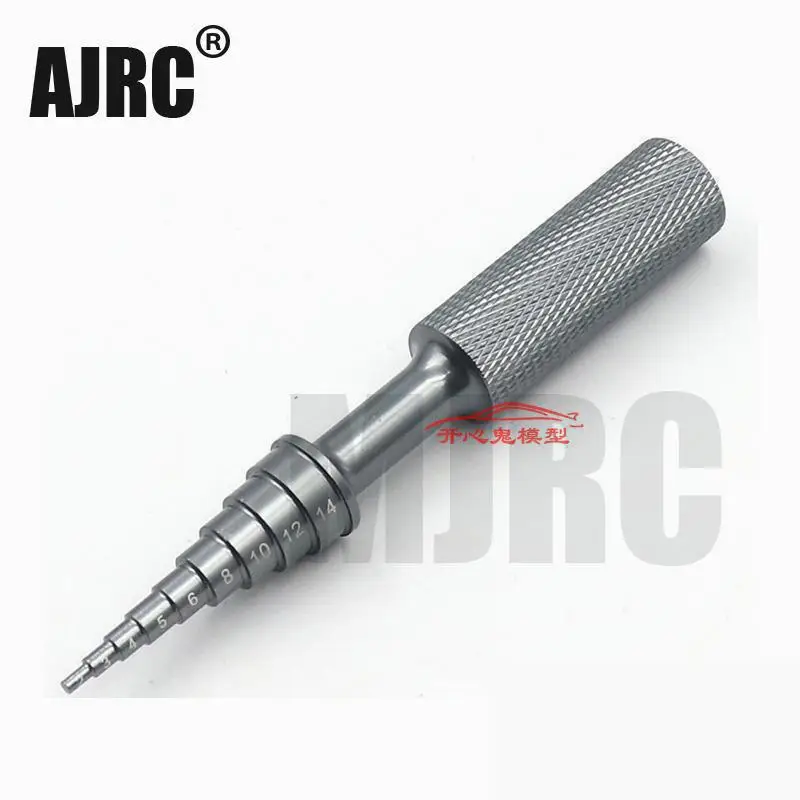 Full metal bearing removal tool for model car, model ship helicopter non-slip handle bearing screwdriver 2-14MM