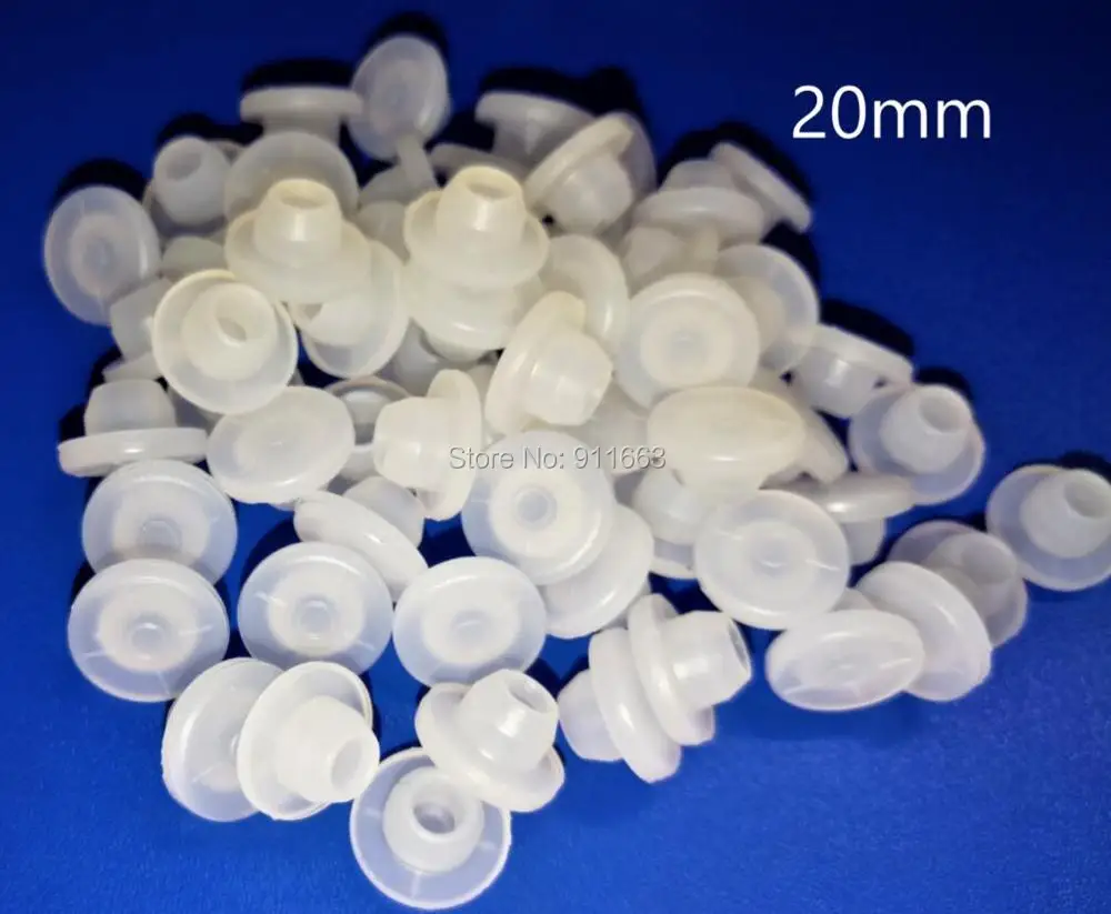 20mm, 200pcs!  White Color! Silicone Rubber Stopper,Food Grade Silicone Rubber Glass Vials,Wine glass bottle,Rubber Sealing etc.