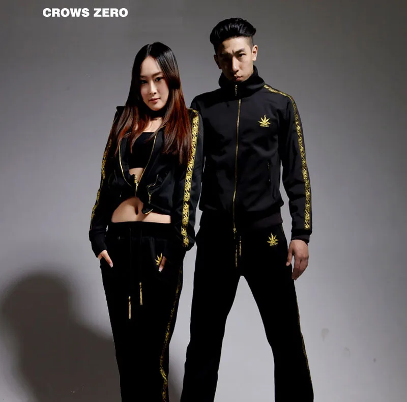 New Crows Zero Genji Takya Male Men\'s College Female Yuanzhi Sweatershirt Pants Set Casual Sports Spring Autumn Trendy Slim Fit