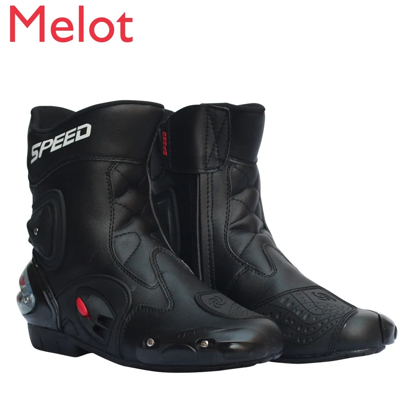 Motorcycle Riding Shoes Winter Anti-Fall Waterproof Breathable Racing Boots Four Seasons