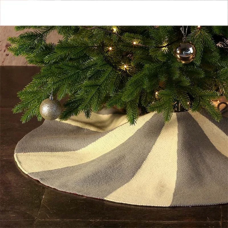 Double Color Umbrella Style 36 Inch Christmas Tree Skirts Shopping Mall Amusement Park Scene Layout Festival New Year Decoration