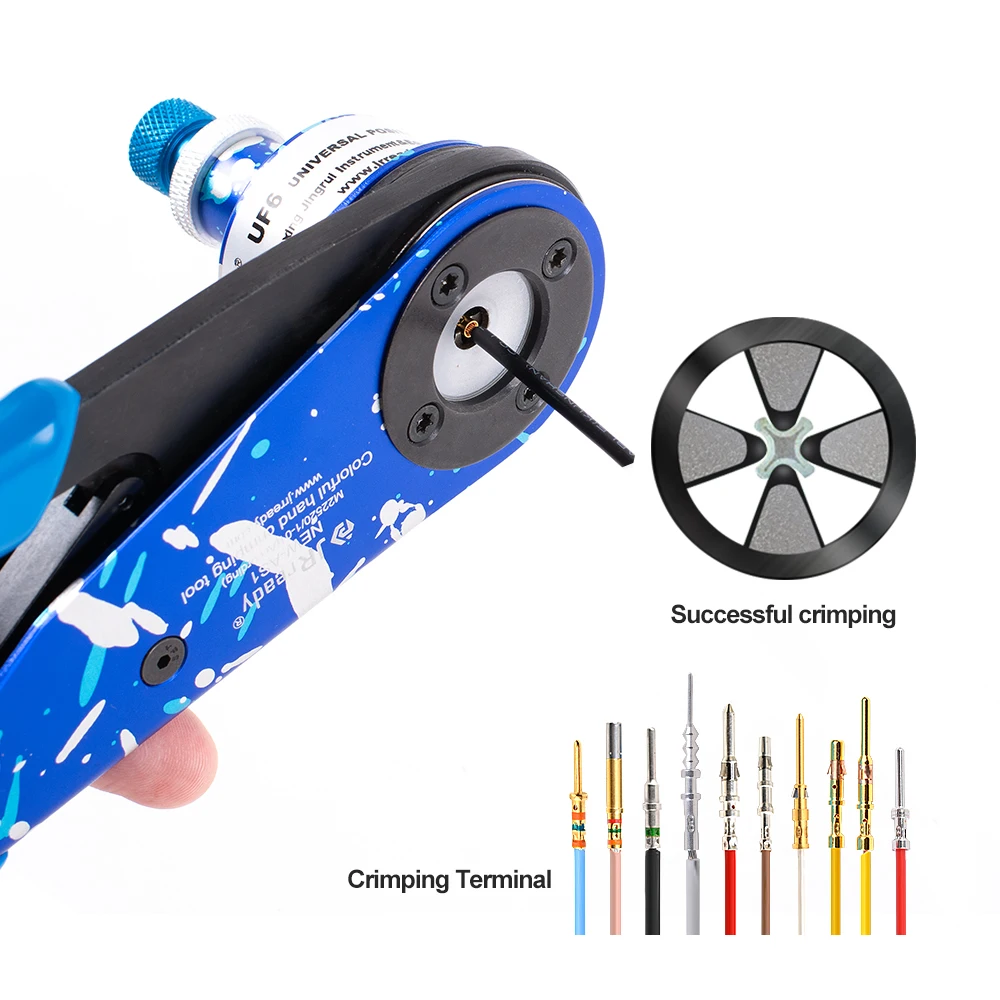 JRready NEW-AS1(M22520/1-01) Crimping Tool Accommodate Wire Range of 12 through 26 AWG Standard Adjustable Indent Crimp Tools