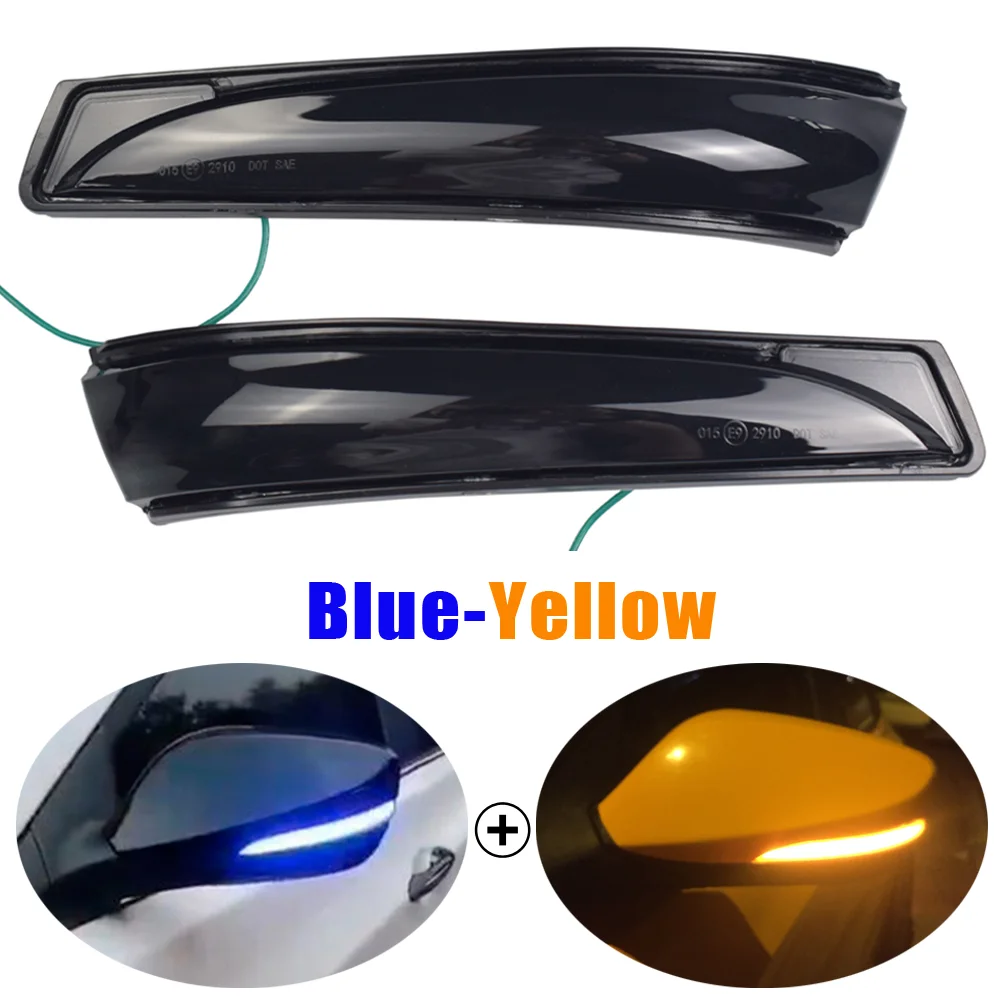 Pair Of Mirror Side Turn Signal Indicators – Fits Hyundai Elantra, Veloster, I30 GD – E8 Certified, Orange LED