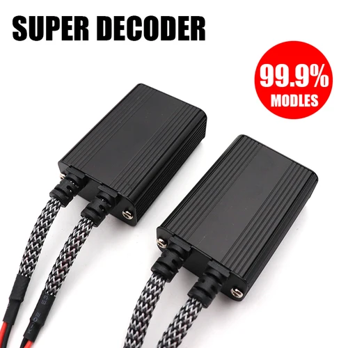 Imagen 1 del producto Decodificador LED Super Canbus para coche H1 H3 H7 H11 12V, resistencia de condensador cancelador de advertencia para Audi BMW VW OPEL Benz, 2 uds.